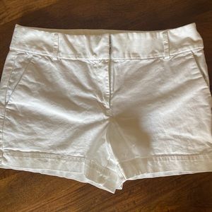 Loft, white 3.5” inseam shorts, size 8